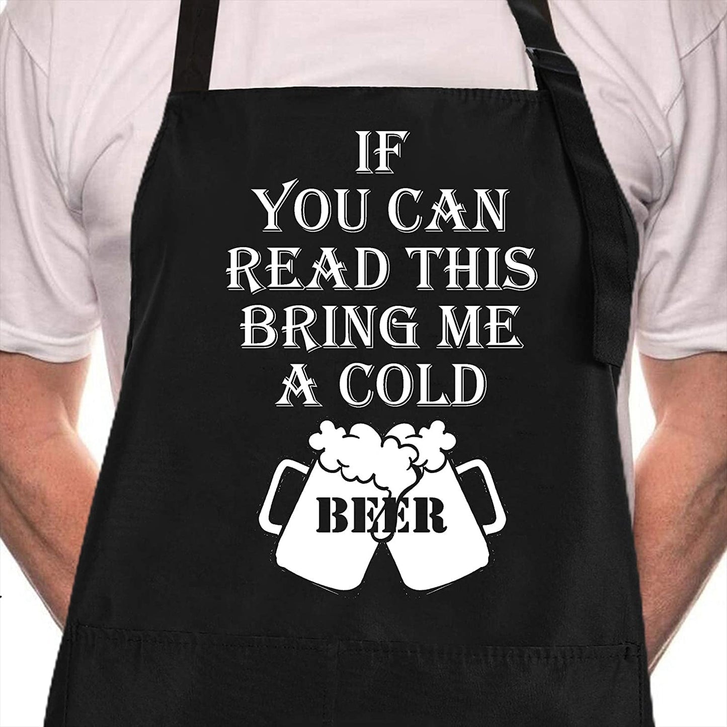  Funny BBQ Black Adjustable Kitchen Cooking Chef Aprons for Men…