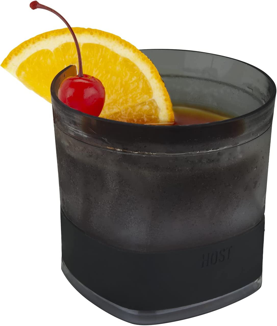  Cooling Cups for Whiskey, Bourbon, and Scotch, Freezer Gel Chiller Double Wall Tumblers Set of 1, Smoke,9 ounces