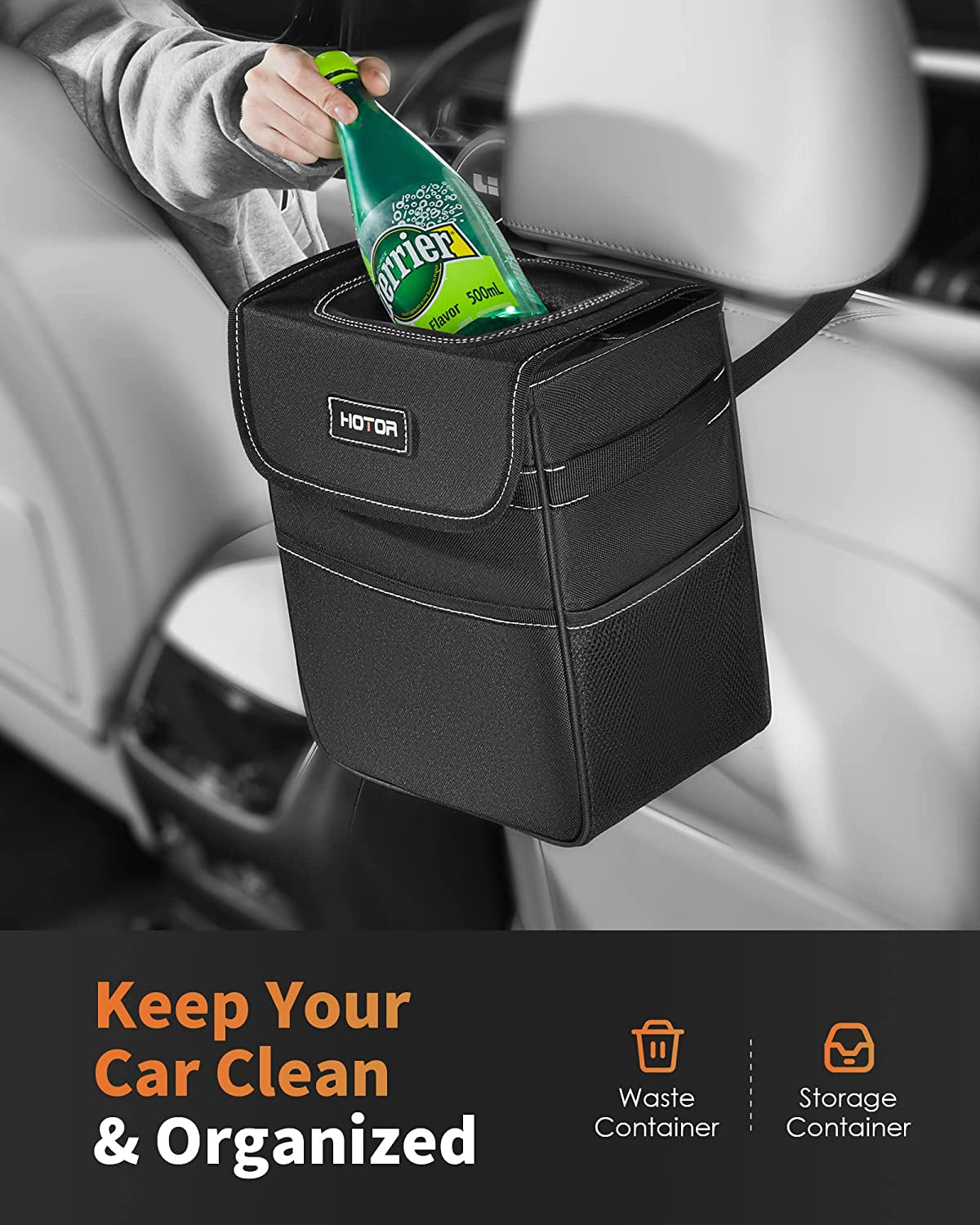  Leak-Proof Car Organizer and Storage Bag for The Back/Front/Console 