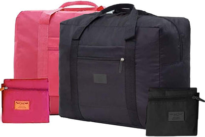 Travel Duffel Bag Lightweight Foldable Travel Bag for Women and Men Waterproof Tote Carry On Luggage Bag Weekender Overnight Bag (Red)
