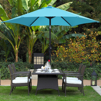 7.5FT Patio Umbrella with Push Button Tilt and Crank