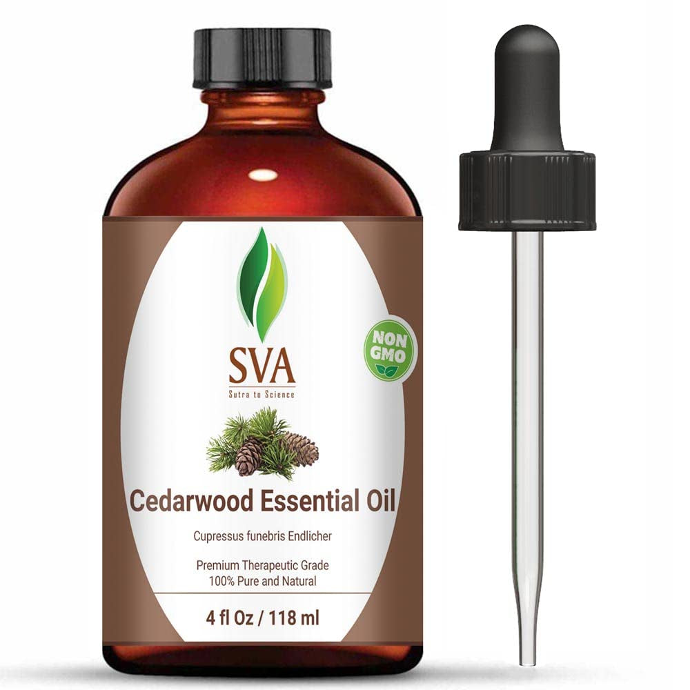 SVA Citronella Essential Oil - 1/3 Oz (10 ML) 100% Pure & Natural Therapeutic Grade Oil for Skin, Body, Diffuser, Candle Making