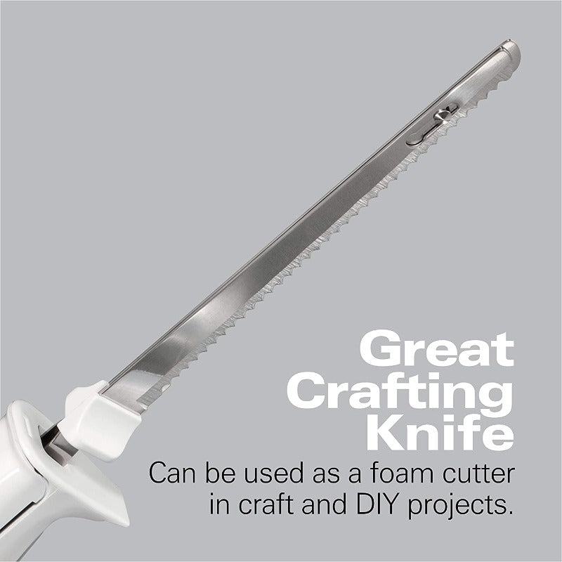 Hamilton Beach Electric Knife for Carving Meats, Poultry, Bread, Crafting Foam & More Includes Storage Case & Serving Fork