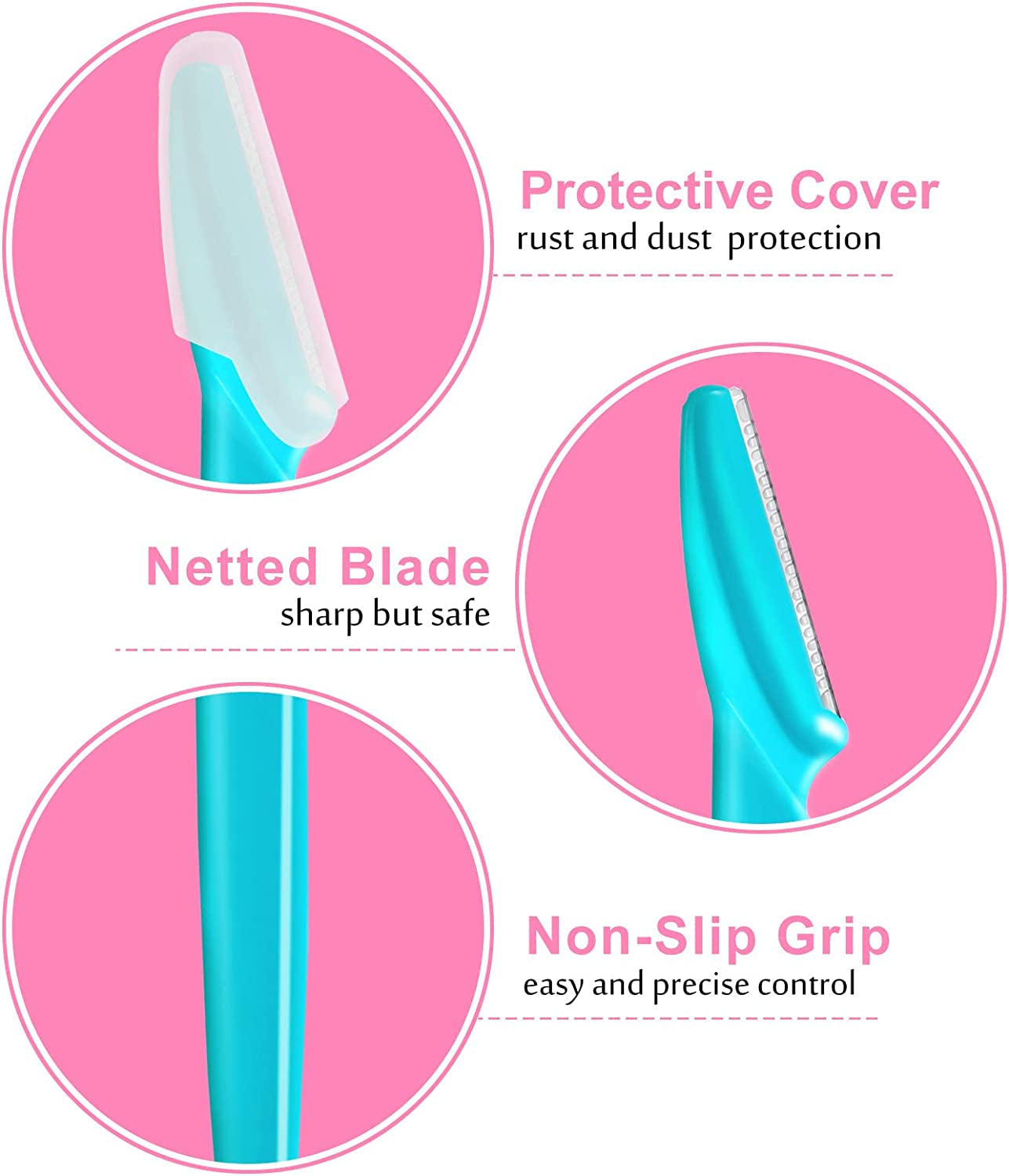12 Pcs Multipurpose Exfoliating Dermaplaning Tool Razors