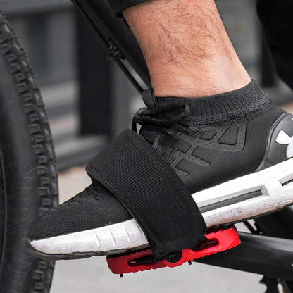  1 Pair Universal Bicycle Fixed Strap Anti-Slip Double Adhesive Pedal Toe Clip 