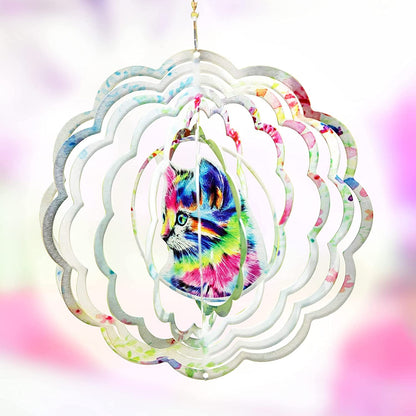  Kinetic Wind Spinner for Yard and Garden Wind Spinner Outdoor Metal Large Hanging Plantary Decor 3D Garden Art Wind Sculpture Spinners Kinetic Art Garden Decorations