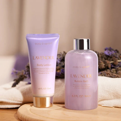 6 Pcs Lavender Relaxing Bath and Body Set