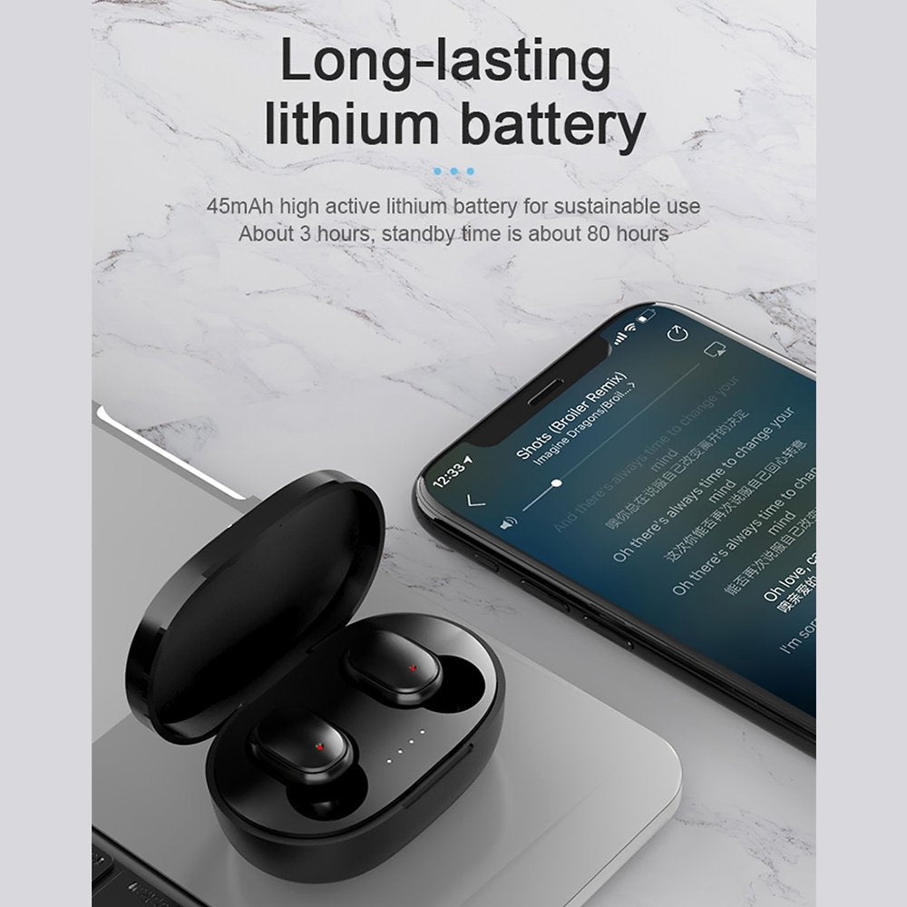 Earbuds True Wireless Headphones with Charging Case - A6S Pro