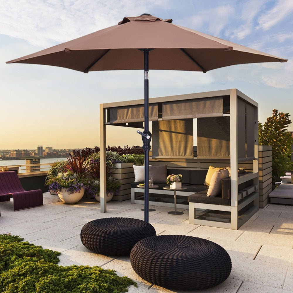 7.5FT Patio Umbrella with Push Button Tilt and Crank
