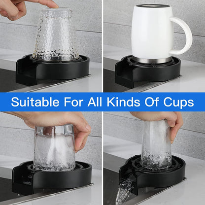 Quick Rinse Kitchen Sink Glass Rinser 