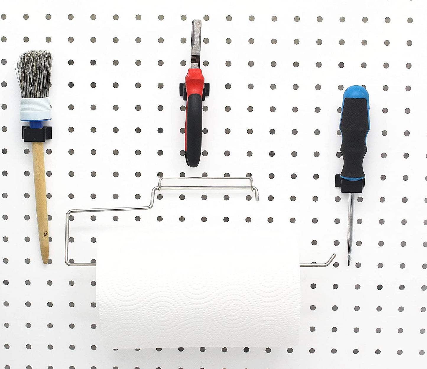 150 Piece Pegboard Hooks Assortment, Metal Pegboard Hooks, Plastic Bins, and Peg Locks for Organizing Tools