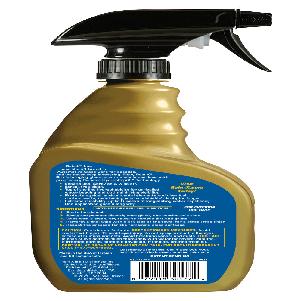 Rain-X® Pro Cerami-X 2-In-1 Glass Cleaner and Water Repellent 23Oz - 630177SRP