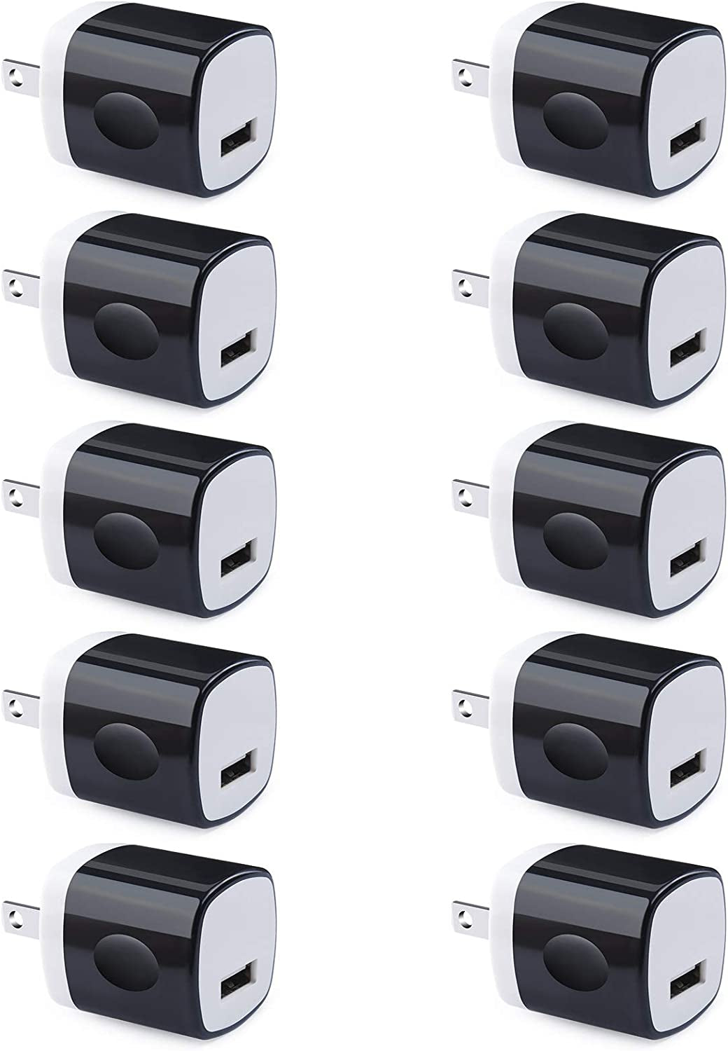 10 Pack Power USB Plug Charging Cube Block