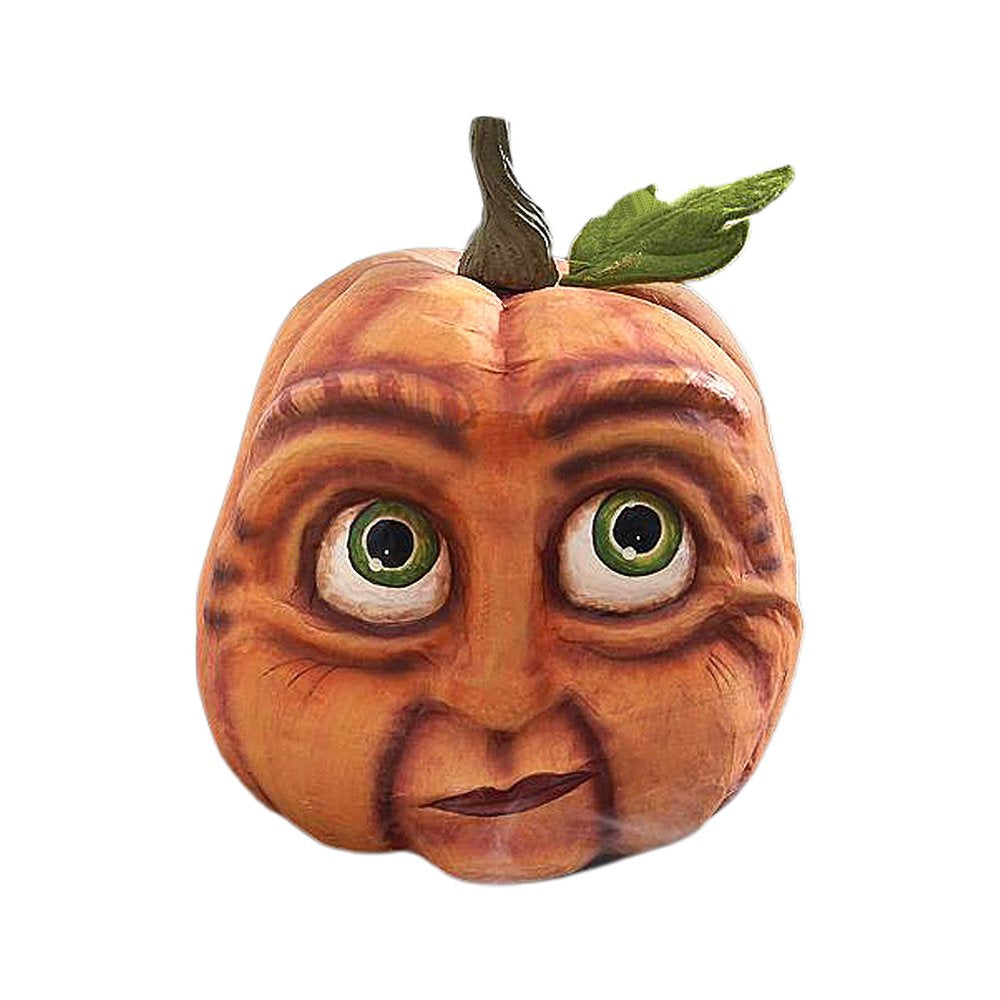 Funny Pumpkins for Fall Decorations, Pumpkins with Faces, Halloween Pumpkin Decorations Statue for Wedding Thanksgiving Home Table Decor
