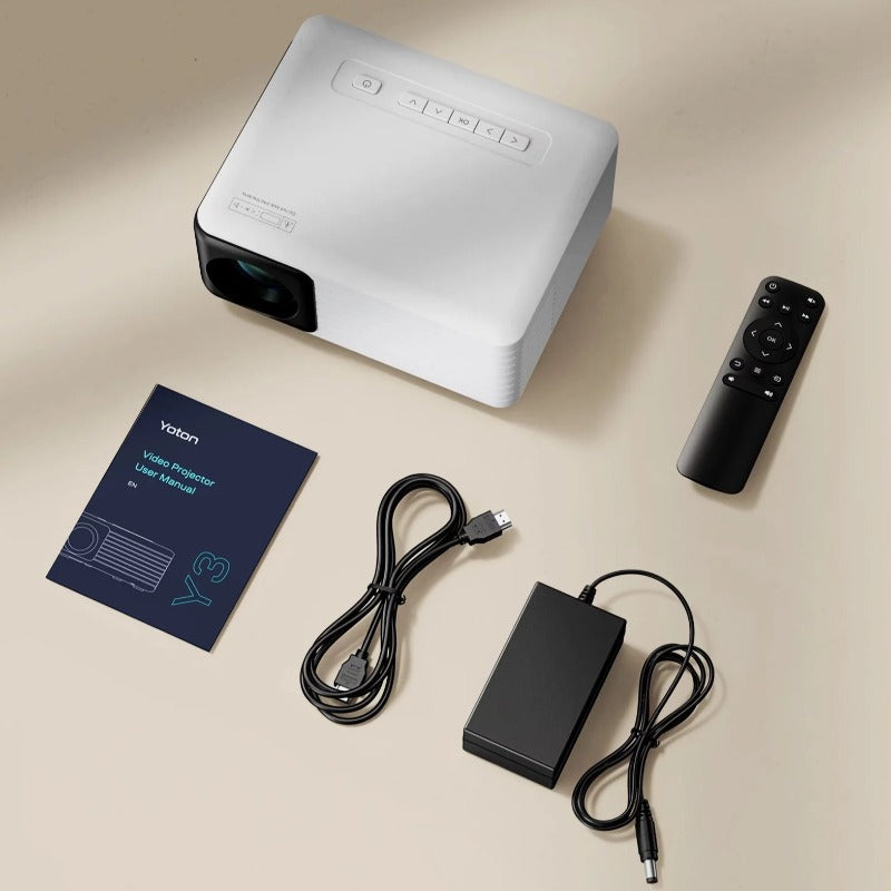 Mini Projector 1080P Supported,4000 Lumens LED 3.0 Outdoor Theater, 60000HRS Lamp Life