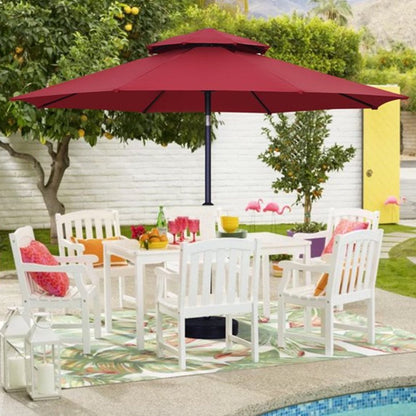 7.5FT Patio Umbrella with Push Button Tilt and Crank