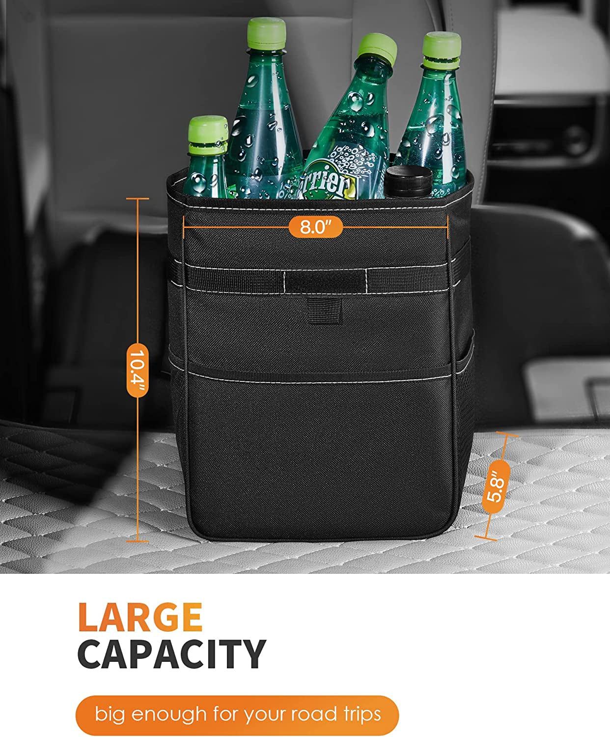  Leak-Proof Car Organizer and Storage Bag for The Back/Front/Console 