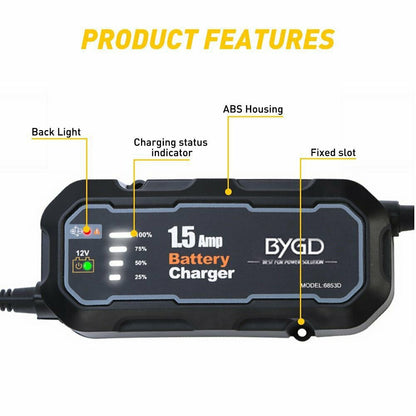 12V Portable Power Bank Charger Lithium Jump Starter Box 1500Mah Car Battery Booster Pack