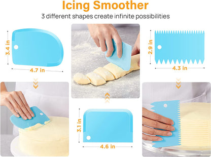  32-Piece Piping Bags and Tips Set 