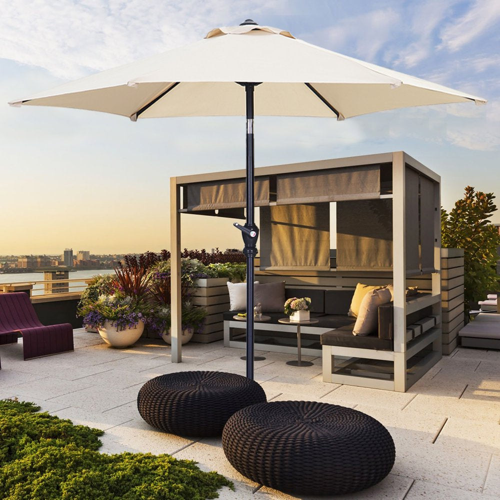 7.5FT Patio Umbrella with Push Button Tilt and Crank