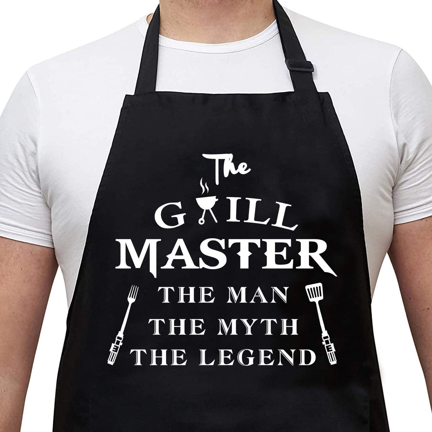  Funny BBQ Black Adjustable Kitchen Cooking Chef Aprons for Men…