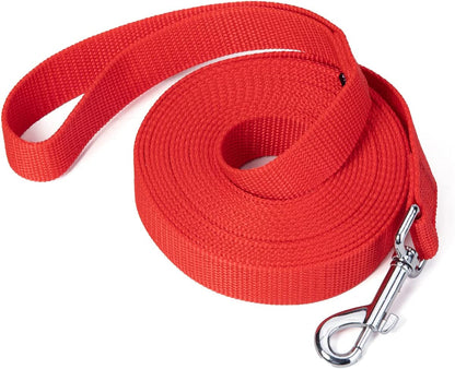 Strong Durable Nylon Dog Training Leash, Traction Rope, 10 Feet Long, 1 Inch Wide, for Small and Medium Dog 
