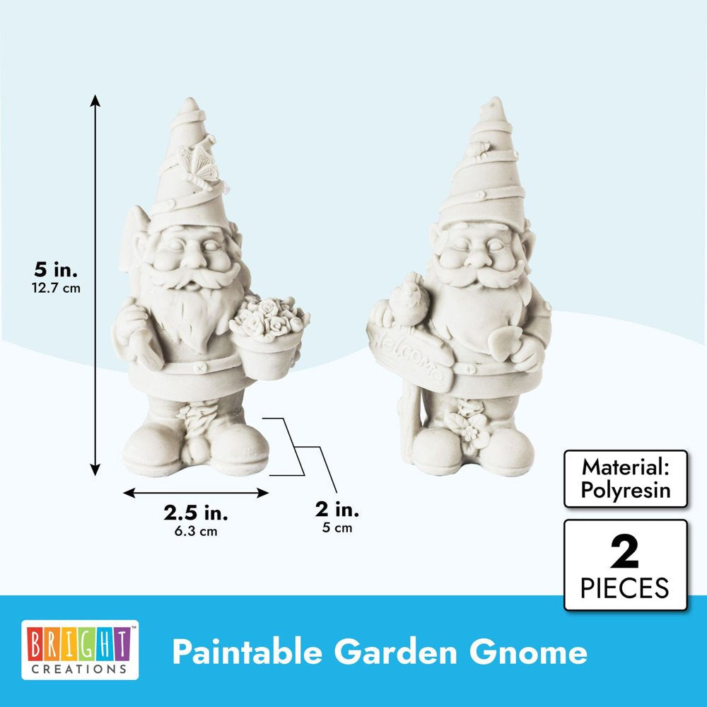 2 Pack DIY Paint Your Own Garden Gnome