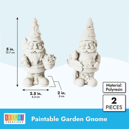 2 Pack DIY Paint Your Own Garden Gnome