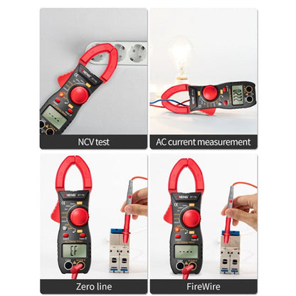 Multifunction Clamp Meter AC/DC Voltage Current - Portable Handheld LCD Display
