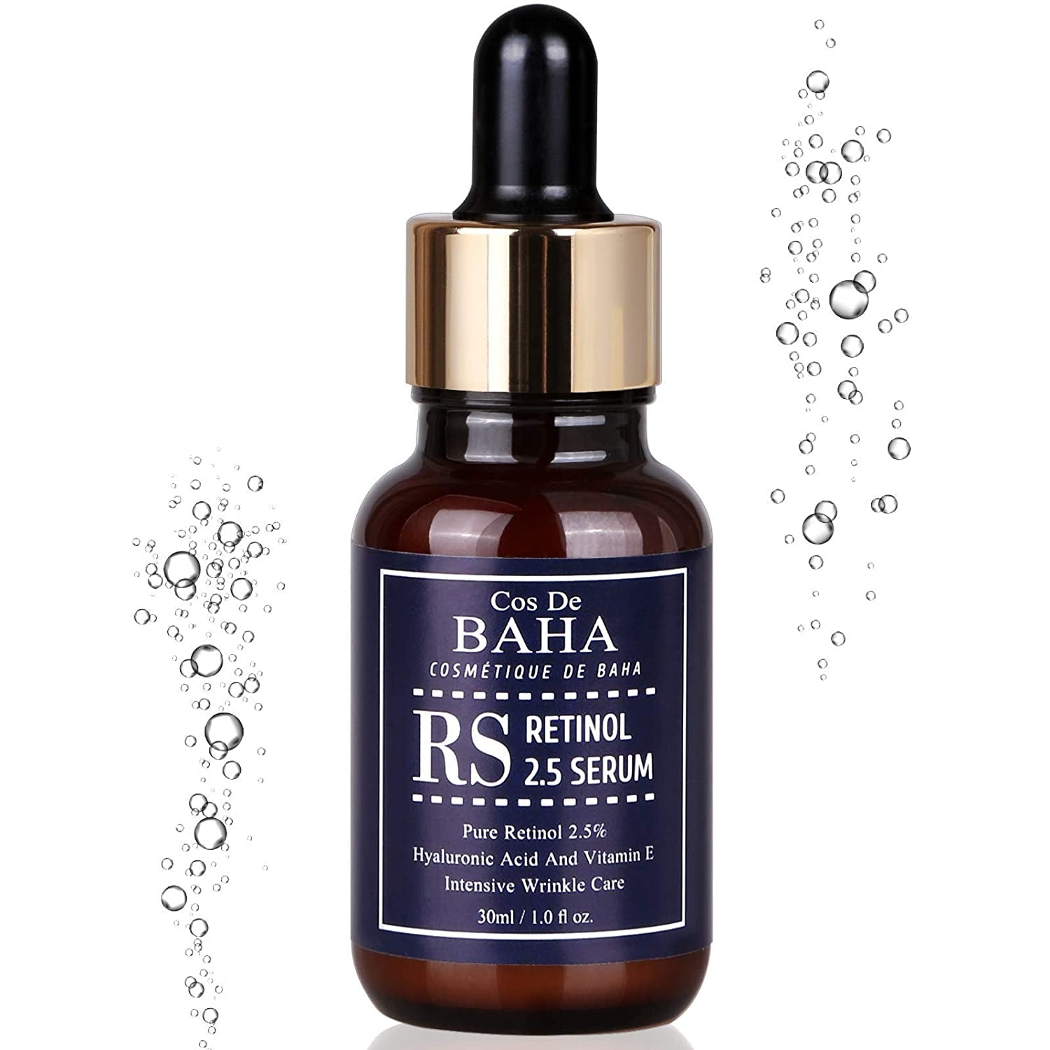 Retinol 2.5% Solution Facial Serum with Vitamin E 