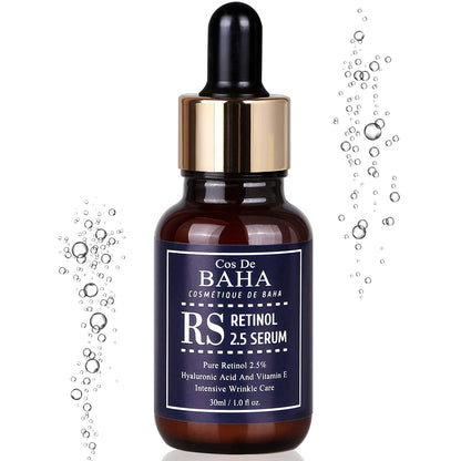 Retinol 2.5% Solution Facial Serum with Vitamin E 