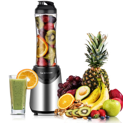 Smoothies Blender Personal Size 300 Watts with 18 Oz (Silver)