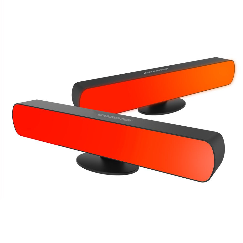 2 Pack LED Multi-Color Light Bar with Multi-Position Base & Remote