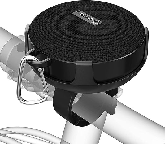  Portable Bluetooth Speaker for Bike, Waterproof & Dustproof Mini Outdoor Speaker, Bluetooth 5.0 and 10h Play Time, Wireless Bicycle Speaker with Loud Sound for Riding, Hiking and Camping