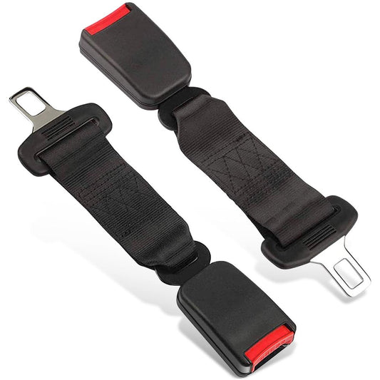  2 Pack 10.2-Inch Seat Belt Extender for Cars Universal Seat Belt Car Buckle Extension Buckle up (7/8" Tongue Width)