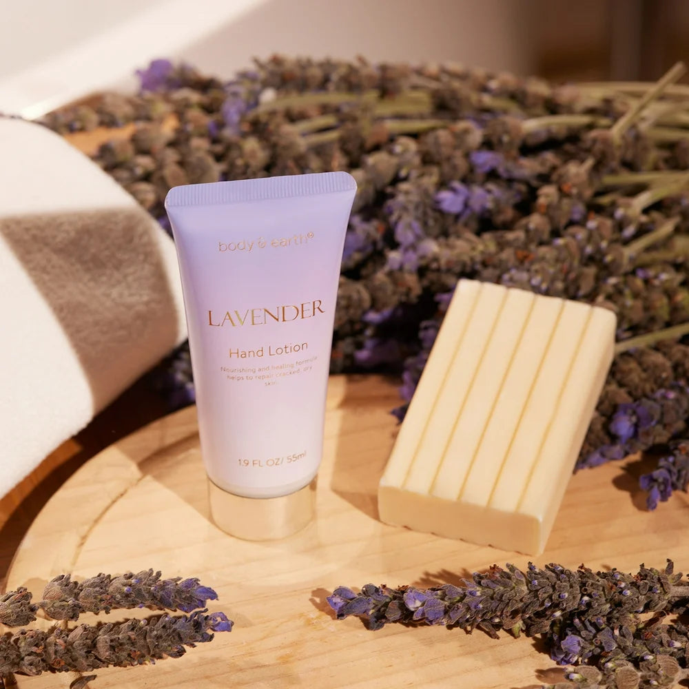 6 Pcs Lavender Relaxing Bath and Body Set