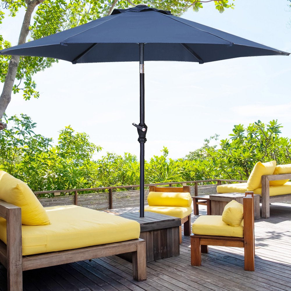 7.5FT Patio Umbrella with Push Button Tilt and Crank