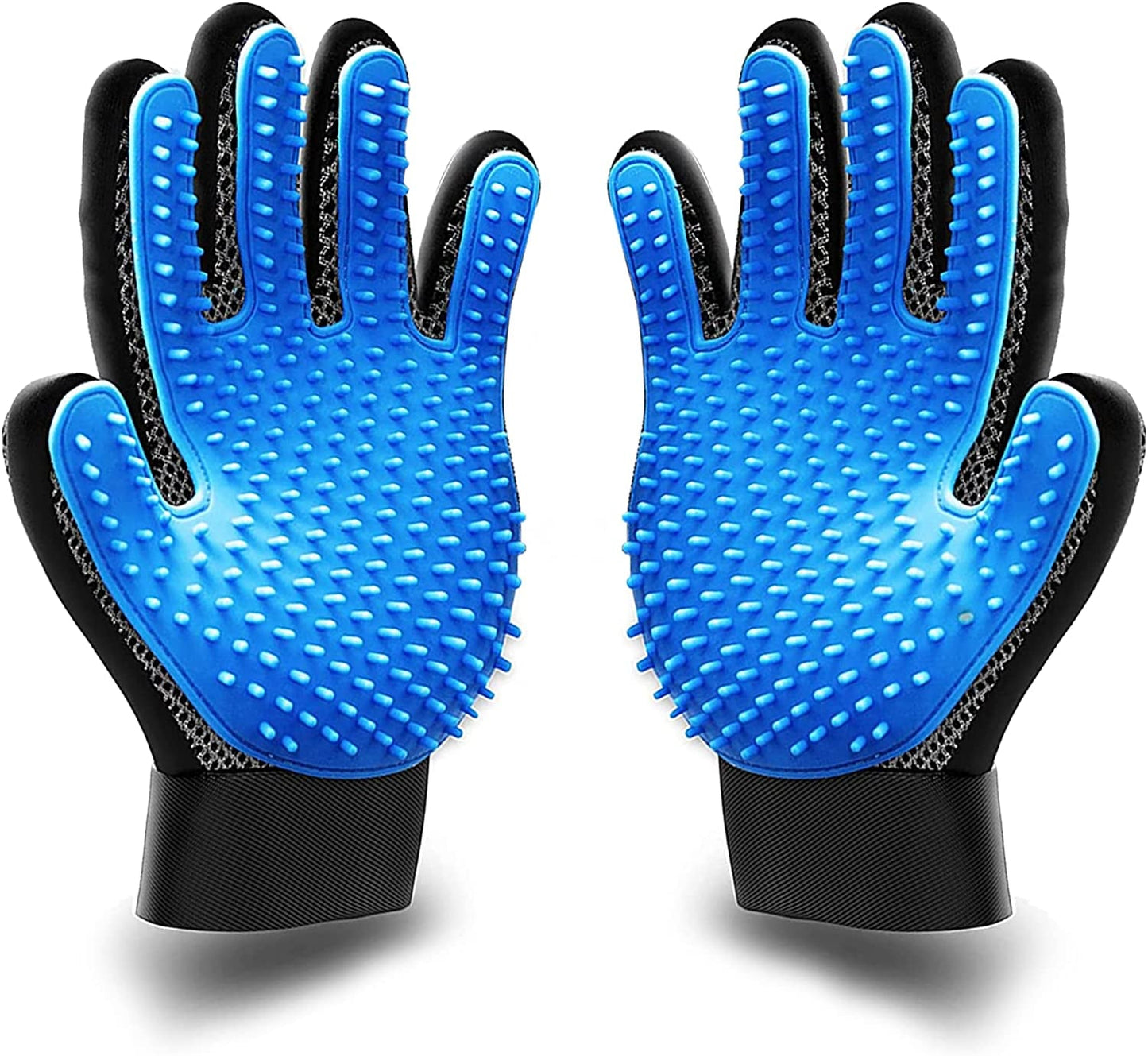 Grooming Glove - Deshedding Glove for Easy, Mess-Free Grooming for Dogs, Cats, Rabbits & Horses with Long/Short/Curly Hair
