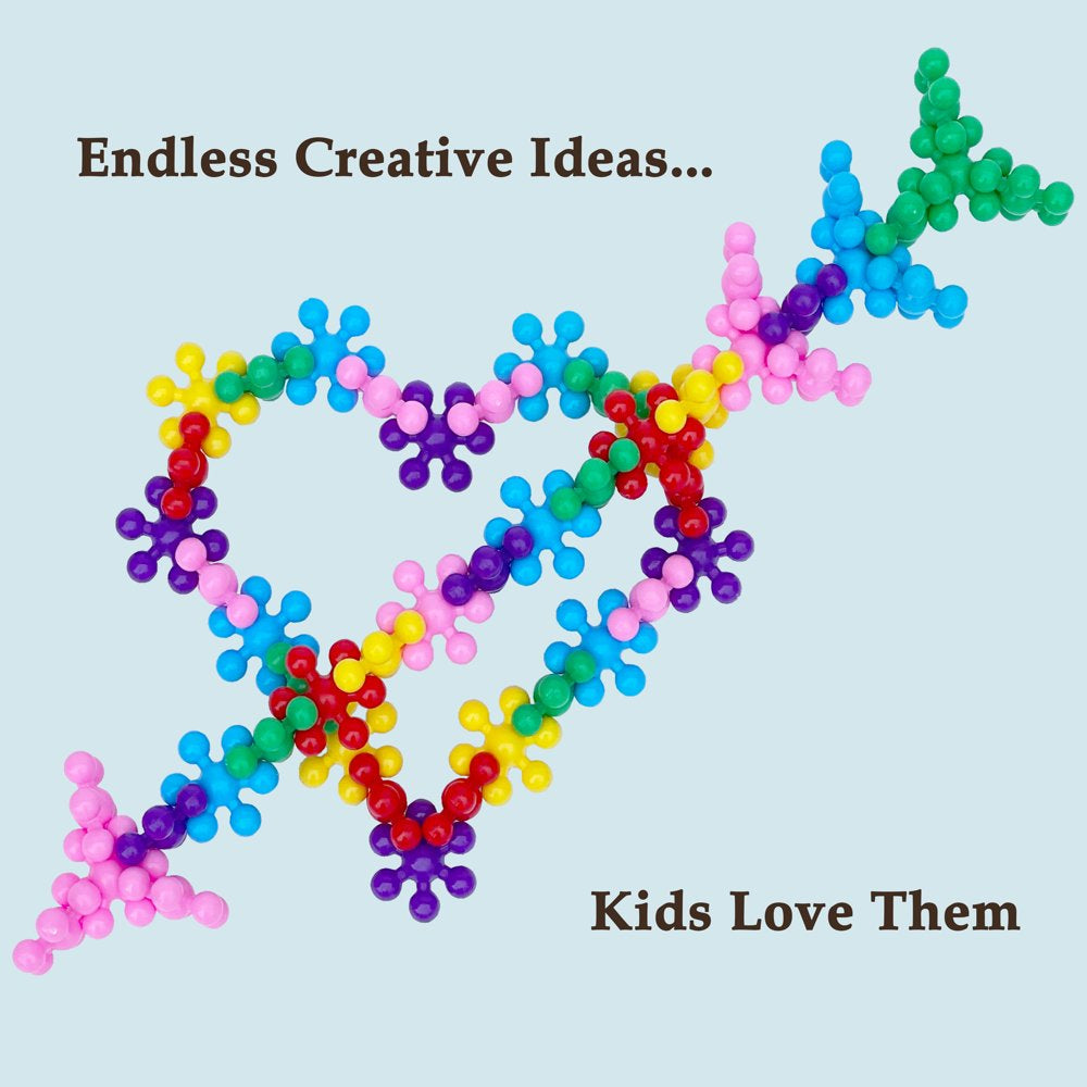 100 Piece Building Discs Set - Multi-colored Interlocking Connecting Blocks