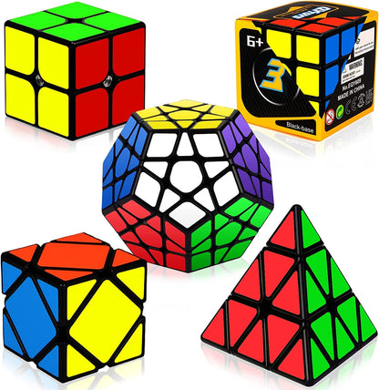 Puzzle Speed Cube Set, Puzzle Cube Bundle 2x2 3x3 - 5 Pack