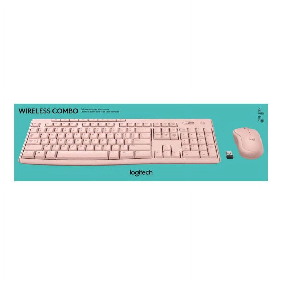 Wireless Keyboard and Mouse Combo for Windows, 2.4 Ghz Wireless, Compact Mouse