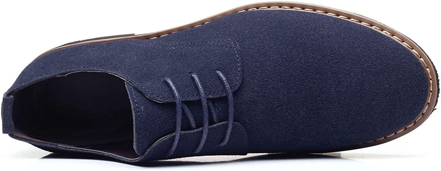 Men's Suede Dress Shoes Casual Lace Up Oxfords