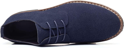 Men's Suede Dress Shoes Casual Lace Up Oxfords