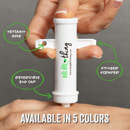 BUG BITE THING Suction Tool, Poison Remover - Bug Bites and Bee/Wasp Stings, Natural Insect Bite Relief, Chemical Free - White/Single