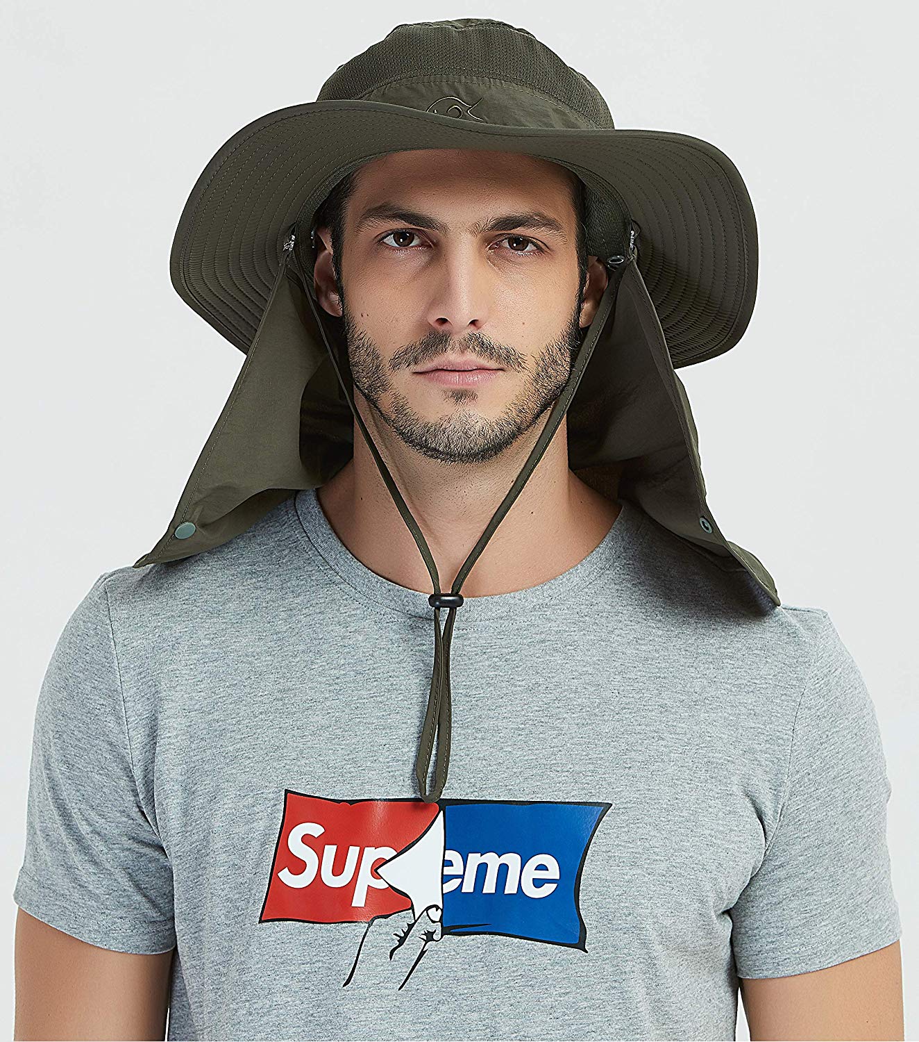 Outdoor Neck & Face Sun Protection Wide Brim Hat