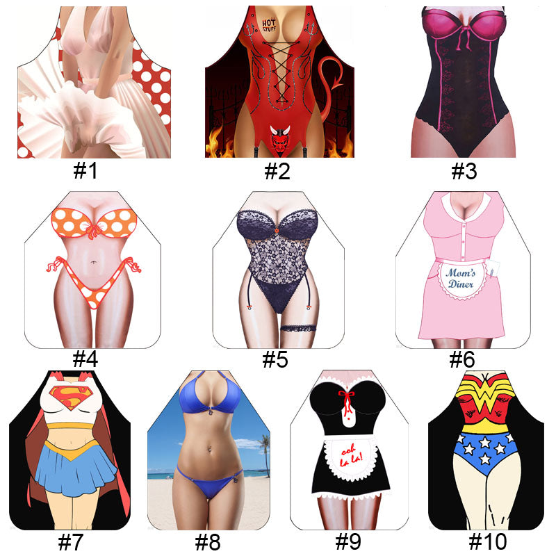 Funny 3D Cartoon Kitchen Apron