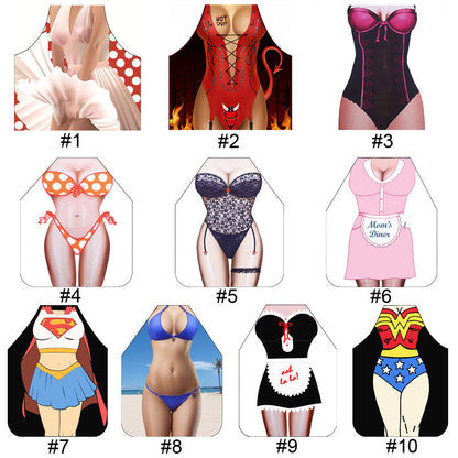 Funny 3D Cartoon Kitchen Apron