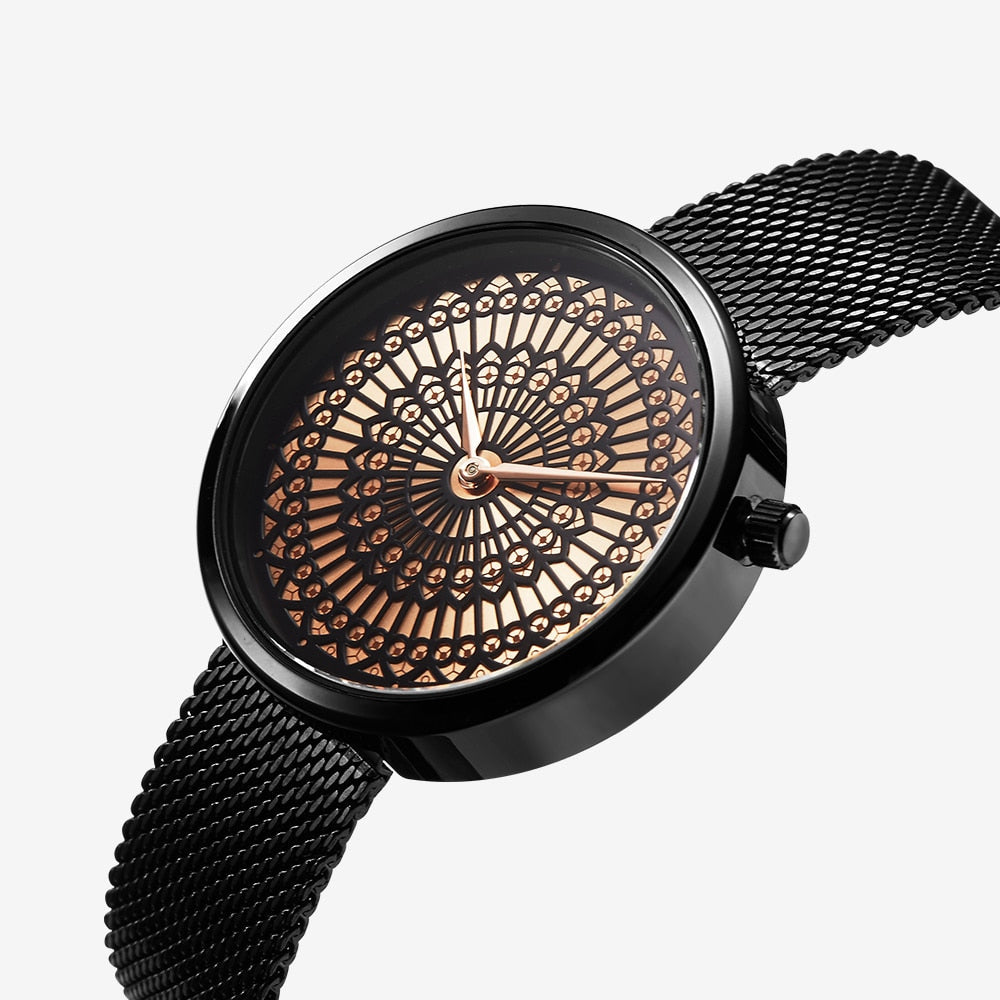 Women's Full Steel Mesh Strap Waterproof Watch