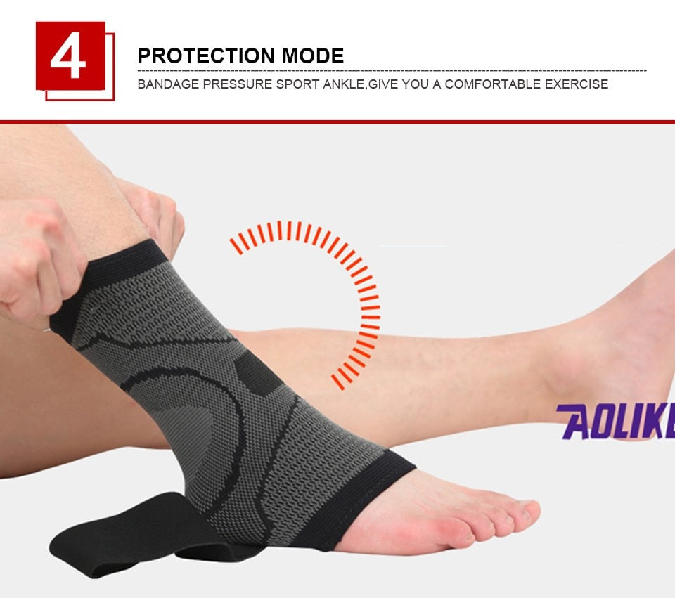 Elastic Adjustable Nylon Ankle Support Strap Brace