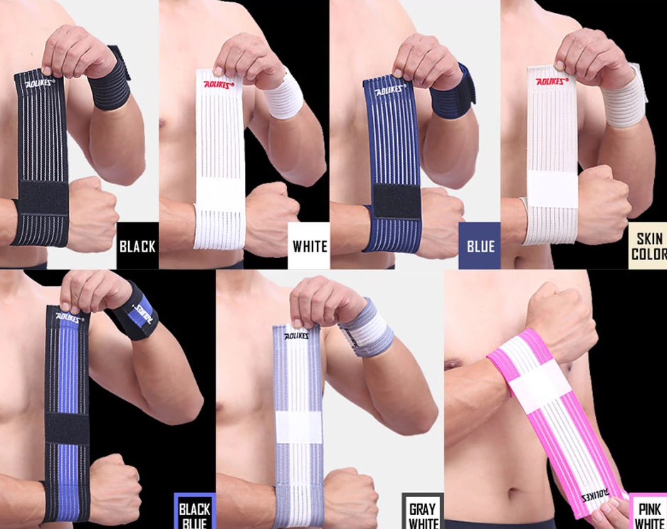 Adjustable Elastic Cotton Bandage Sport Wristband Brace
